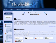 Tablet Screenshot of chuchotements.org